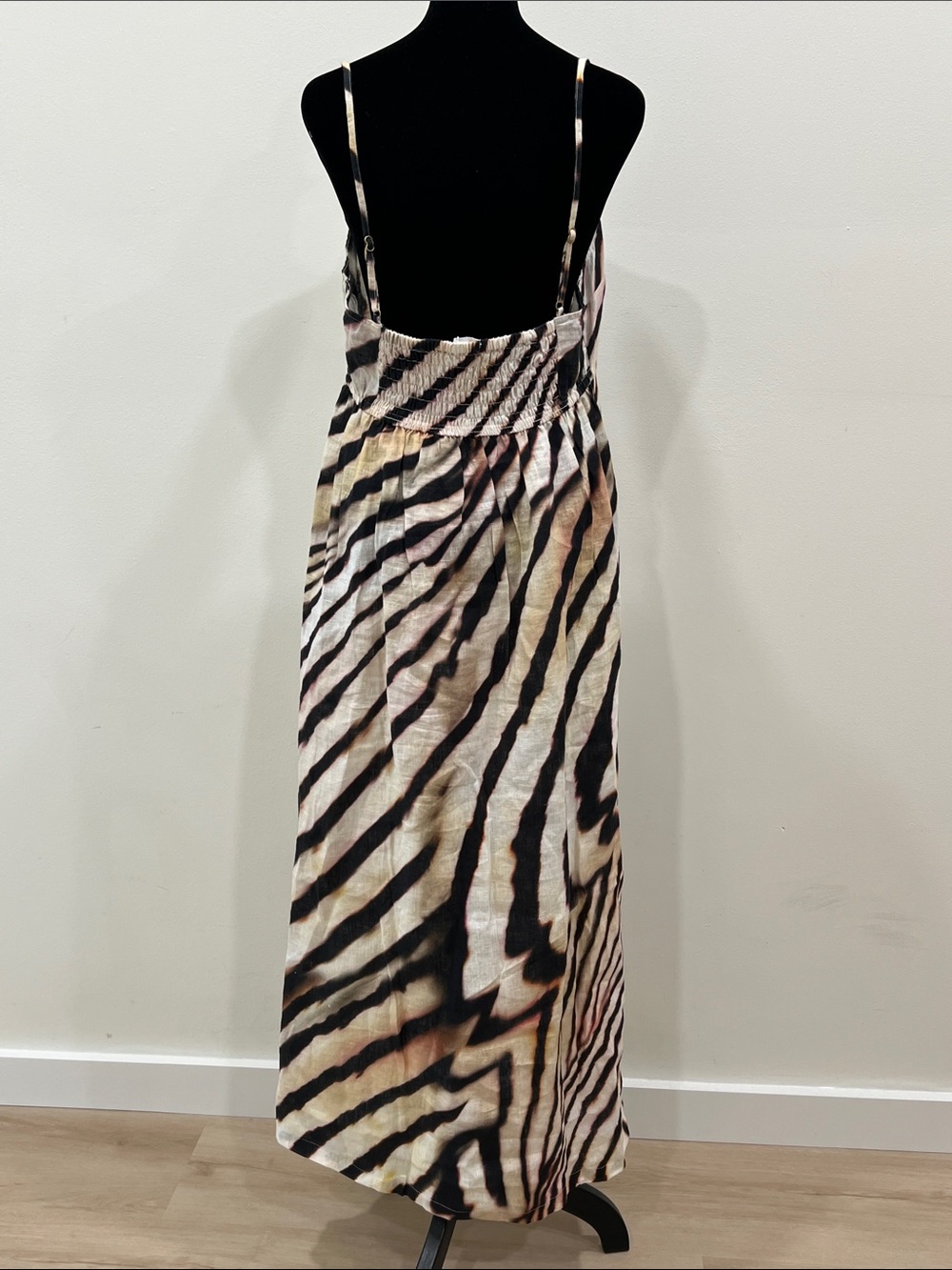 Vitamin A Arden Dress - Shell Stripe Linen - Picture 9 of 15